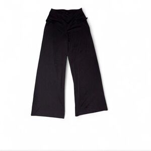 Hue Black Wide Leg Fit and Flare Business Office Pants with Pockets Size S